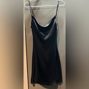 Aritzia Black Cowl Neck Dress
